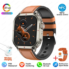 Smart Watch ao ar livre para homens, relógios impermeáveis IP68, Bluetooth Cal na internet