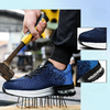 Almofada de ar Sapatos de segurança do trabalho para homens e mulheres, tênis