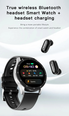 2023 Novo X7 Headset Smart Watch TWS Dois Em Um Sem Fio Bluetooth Dual Headset C - comprar online