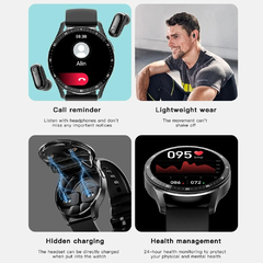 Imagem do 2023 Novo X7 Headset Smart Watch TWS Dois Em Um Sem Fio Bluetooth Dual Headset C