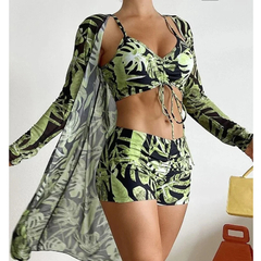 Maiôs estampados de verão feminino, conjuntos tankini, moda praia feminina, pu - comprar online