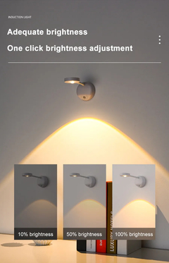 Sensor de movimento LED Night Light, USB sem fio, Lâmpada de parede, Iluminaç? - loja online