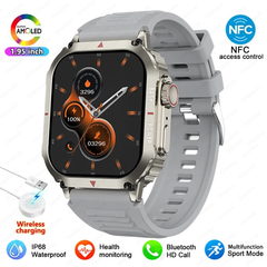 Smart Watch ao ar livre para homens, relógios impermeáveis IP68, Bluetooth Cal