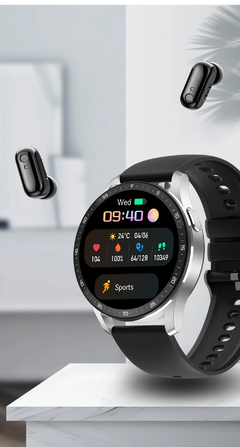 Imagem do 2023 Novo X7 Headset Smart Watch TWS Dois Em Um Sem Fio Bluetooth Dual Headset C