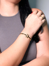 Bracelete T Liso Dourado