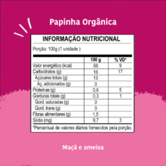 Papinha Orgânica Maçã e Ameixa, 100g. - comprar online