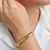 Pulseira Malha Detalhada Banho Ouro 18k - comprar online