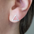Brinco Triangulo Abaulado Vazado Prata 925 na internet