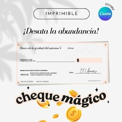 Cheque mágico de la abundancia