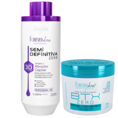 Kit progressiva semi definitiva sem formol forever liss 1 Litro + Btx forever liss 250g