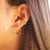 PIERCING FAKE NICOLE BANHO DE OURO 18K