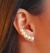 BRINCO EAR CUFF DE PEROLA BANHO EM OURO 18K