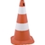 Cone Sinalização 50Cm Branco/Laranja Vonder