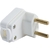 Plug Angular 2P 10A/250 Branco Tramontina