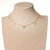 Choker colar microzircônia quadrada folheado - Rosatta