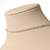 Choker colar microzircônia folheado - comprar online