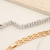 Pulseira Premium Bricks com Strass Folheada