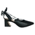 Scarpin Slingback Com Salto Geométrico Preto - comprar online