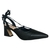 Scarpin Slingback Com Salto Geométrico Preto na internet