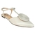 SAPATILHA SLINGBACK DE COURO OFF WHITE na internet