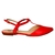 SAPATILHA SLINGBACK DE COURO CORAL - comprar online