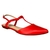 SAPATILHA SLINGBACK DE COURO CORAL - Kali Shoes