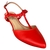 SAPATILHA SLINGBACK DE COURO CORAL - loja online