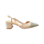 SCARPIN SLINGBACK COURO BICOLOR