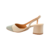 SCARPIN SLINGBACK COURO BICOLOR na internet