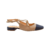 SCARPIN SLINGBACK COURO AZUL-MARINHO E NUDE