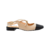 SCARPIN SLINGBACK DE COURO BICOLOR