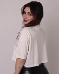 Camiseta Cropped - Faith Collection Branco - WYLO - WHAT YOU LOVE