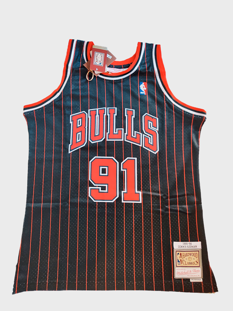 Camiseta Chicago Bulls Dennis Rodman 91 Retro