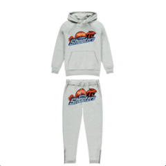 Trapstar Shooters Tracksuit Grey & Orange