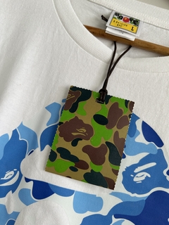 Camiseta Bape ABC Camo By Bathing Tee White/Blue - loja online