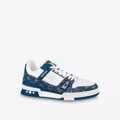 Louis Vuitton Trainer Low Monogram Denim Blue na internet