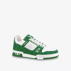 Louis Vuitton Trainer Low Monogram Denim Green na internet