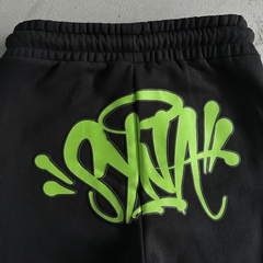 Pants set SynaWorld Black & Green - loja online