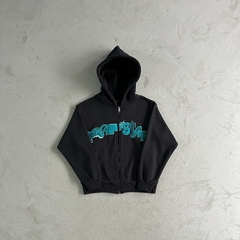 Trapstar Tonal Wildcard Hoody-Black/Teal - comprar online