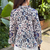 Blusa Bufante com Bandana Paisleys Azul - loja online