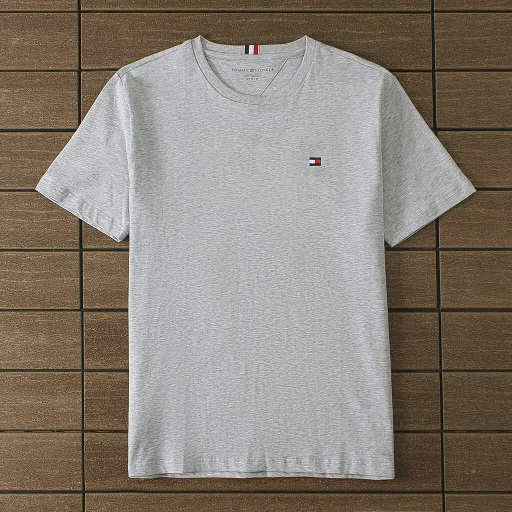 Camiseta Masculina Essential Cotton - Tommy Hilfiger - Branco - Shop2gether