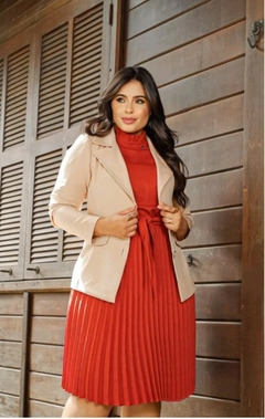 Blazer em alfaiataria Feminine fashion - Maria's Moda Modesta