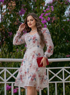 Vestido Elana Lançamento Maria Amore Pré Venda - Maria's Moda Modesta