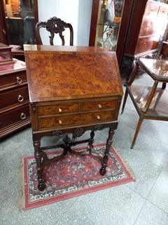 Antiguo Mueble Joyero William And Mary 19 Th