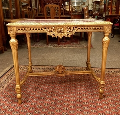 Mesa De Sala Francesa Luis Xvi Tallada - comprar online