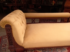 Antiguo Chaise Logne Victoriano Circa 1880 - tienda online