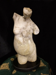 Antigua Escultura Marmol Torso Desnudo Femenino - comprar online