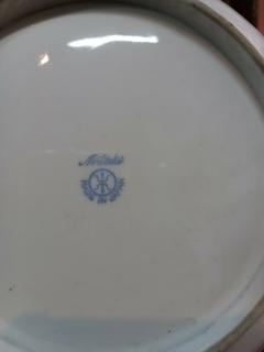 Imagen de Antiguo Centro Bandeja Noritake Azul Oro