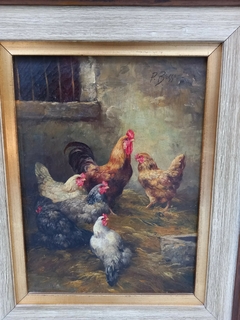 Oleo Marco Frances Gaston Dubois Gallinas - comprar online