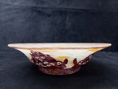 Antiguo Bowl En Vidrio Artistico Le Verre en internet